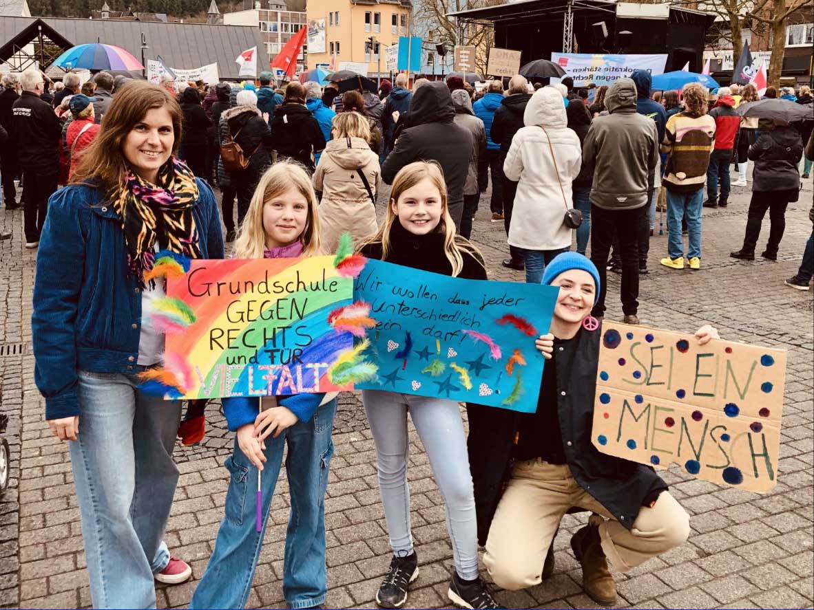 Gladenbach ist bunt, nicht braun - Ein Bericht einer Schülerin