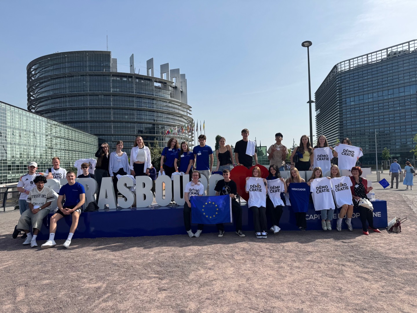 Juniorbotschafter beim Euroscola-Event in Straßburg